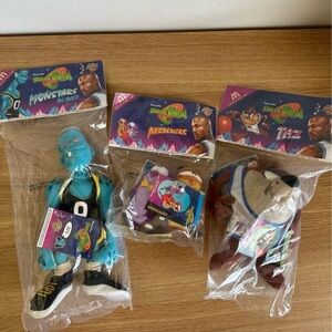 Vintage 90s Space Jam McDonalds Toy Bundle